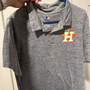 Genuine Merchandise Gray Polo with Orange Star Logo